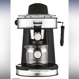 Bella Pro Series Espresso Machine with 5 bars of pressure and Milk Frother